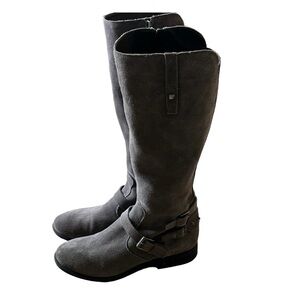 Marc Fisher women’s gray suede Arbor Riding Boots size 8